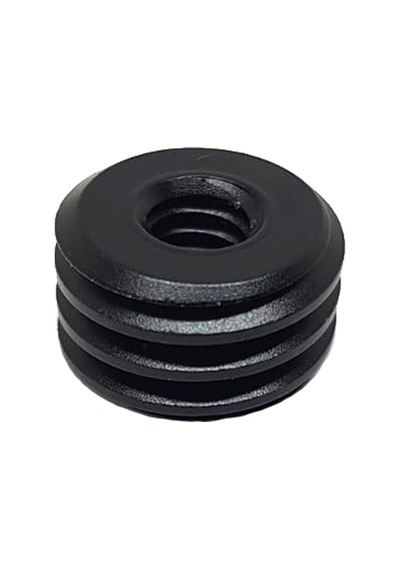 1/4 İnç Tripod Vidasını 5/8 Inçe Dönüştürücü Vida Adaptörü Siyah