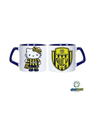 Ghostbastır Design Ankaragücü Spor Hello Kitty Kupa Bardak Tek Adet 0963 çok renkli