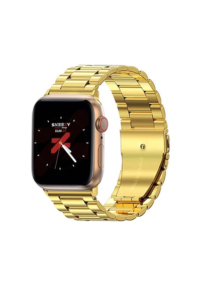 Apple Uyumlu  Watch 38 Mm 40 41 MM Seri 3 4 5 6 7 Se Ironwef Gold