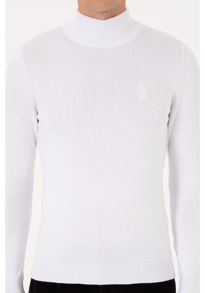 U.S. Polo Assn. Erkek Beyaz Basic Kazak 50307783-VR013