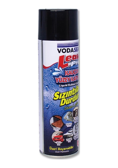 Vodaseal Leak Fix Sprey Kauçuk Kaplama, Siyah, 396gr
