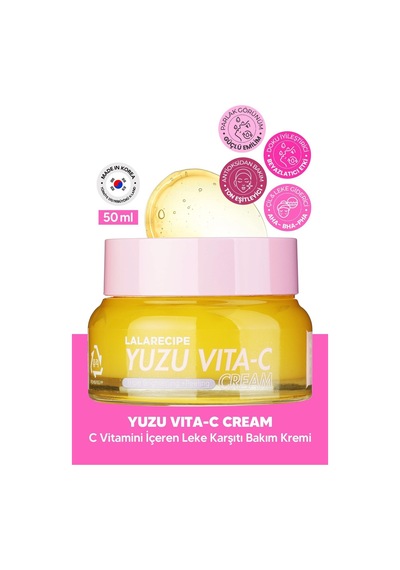 Lalarecipe %67,8 Yuzu İçeren Aydınlatıcı Bakım Kremi LALARECIPE Yuzu Vita-C Cream