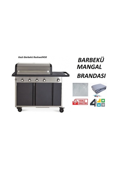 Gazlı Barbekü Rockwell450 Mangal Brandası