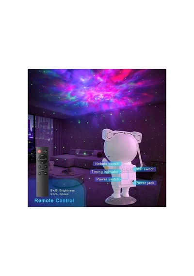 Astronot Projector Gece Lambası Nebula Ve Samanyolu Projeksiyon Gece Lambası