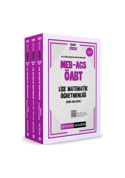 Pegem 2026 Öabt Meb-ags Lise Matematik Öğretmenliği Konu Anlatımlı Modüler Set Pegem Akademi Yayınları