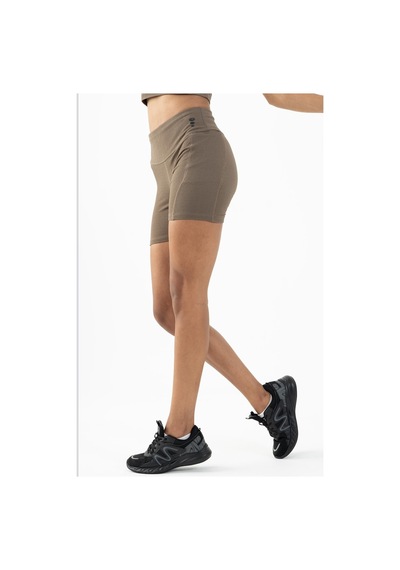 Maraton Active Slimfit Kadın Şort Koşu Kakao Şort 22281-kakao