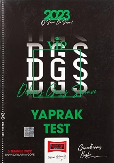 Yayınları 2023 Dgs Yaprak Test