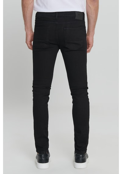 AC&Co / Altınyıldız Classics Ekstra Slim Fit Riss Pamuklu Esnek Erkek Kot Pantolon Siyah
