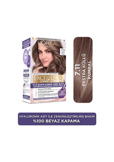 L'oreal Paris Excellence Cool Creme 7.11 Ekstra Küllü Kumral Saç Boyası