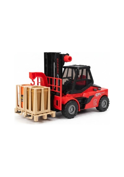 1:16 Ölçekli Işıklı Ve Sesli Oyuncak Forklift Ve Yük Paleti Seti