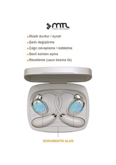 Ows Sporcu Kablosuz Bluetooth Kulaklık Ultra Lüks Konforlu Air Conduction Tipi Mt948