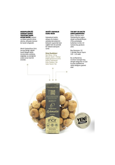 Lokmalık Kuru İncir 250g 250 G