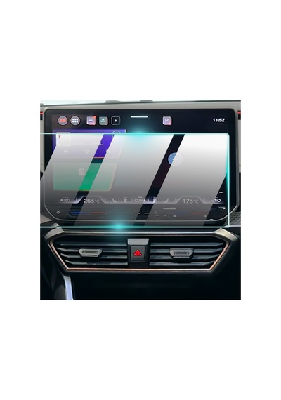 Cupra Leon 2025-2026 12.9 Inch Navigasyon Ekranı İçin 9h Nano Ipg Proactive Ekran Koruyucu, Pürüzsüz Cam Bitiş