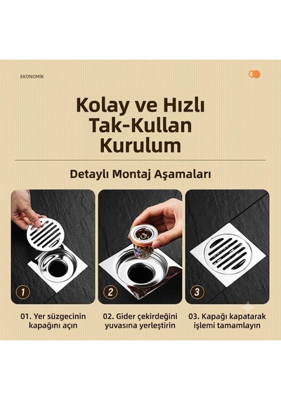 Enfa Lavabo Süzgeci Vakumlu Enf-1231