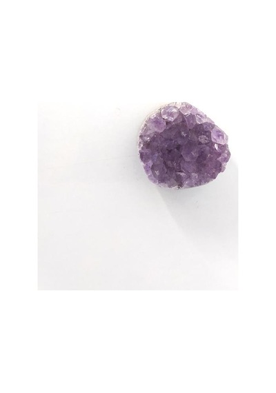 Doğal Ametist Kuvars Kristal Taş 3.5- 4 Cm Reiki Şifa Çakra El Oy
