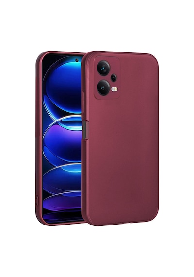 Zore Redmi Note 12 5g Kılıf Ogaa Premier Silikon Kapak - Mürdüm