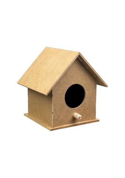 Ahşap Kuş Evi Kuş Yuvası 10 Cm X 10 Cm X 12 Cm