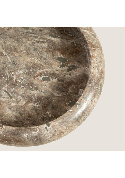 Silver Travertine Dekoratif Kase Natural