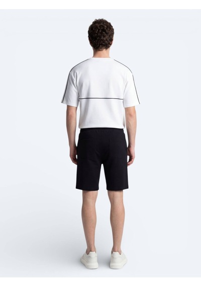 Kip Ekru Düz T-shirt