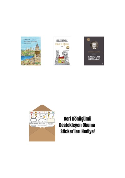 İstanbul İstanbul Ciltli + Eskici Ve Oğulları Midi Boy + Kaybolan Romanlar + Okuma Sticker'ları