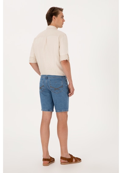 U.s. Polo Assn. Erkek Mavi Şort Jean 50304330-dn0022 Mıd Blue