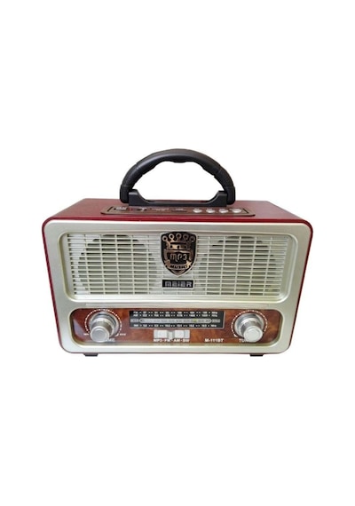 Meier 111BT Şarjlı Bluetootlu-Kumandalı USB/SD Nostaljik Radyo
