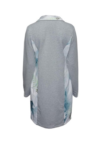 Bulalgiy Kadın Gri Sweat Elbise - Bga469558-gri