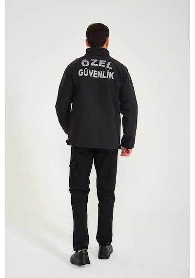 Yeni Tip Özel Güvenlik Softshell Mont Füme