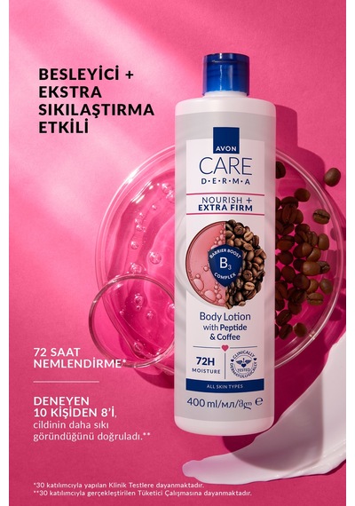 Avon Care Dermanourish + Extra Firm Vücut Losyonu 400ml Üçlü Paket