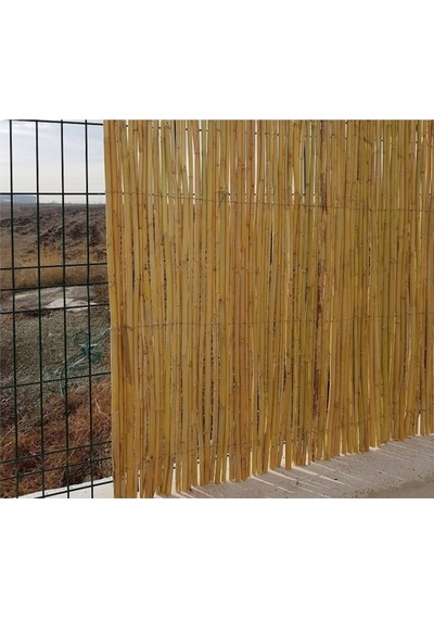Bambu Çit Kamış Çit 1X4,5 M Rulo Çit Rulo Bahçe Çit Hasır Çit