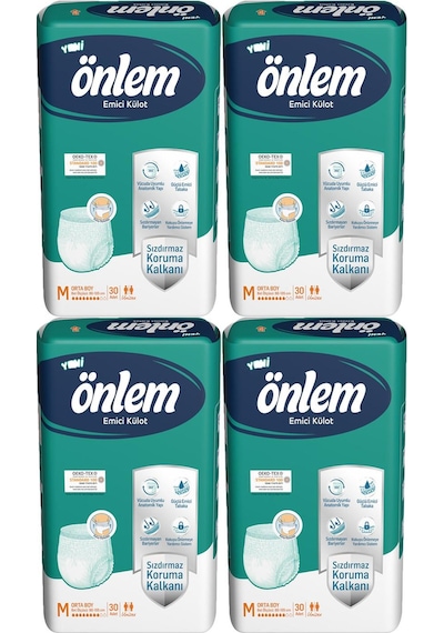 Önlem Yetişkin Emici Külot Bezi Orta Boy ( Medium ) 4 x 30'lu