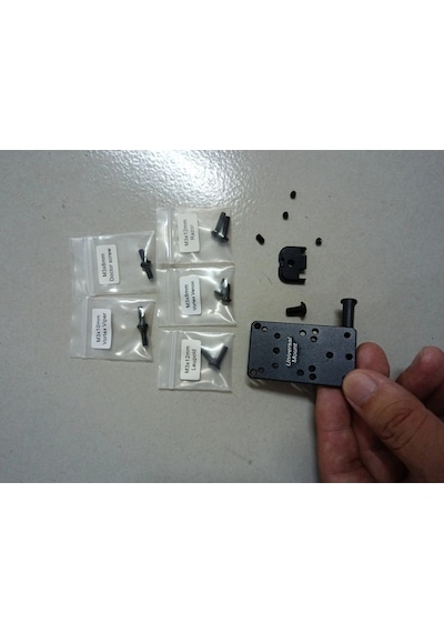 Universal Optics Mount Red Dot Scope Reflex Mount Plate Base Glock 17 19 22 23 Rear Sight Siyah