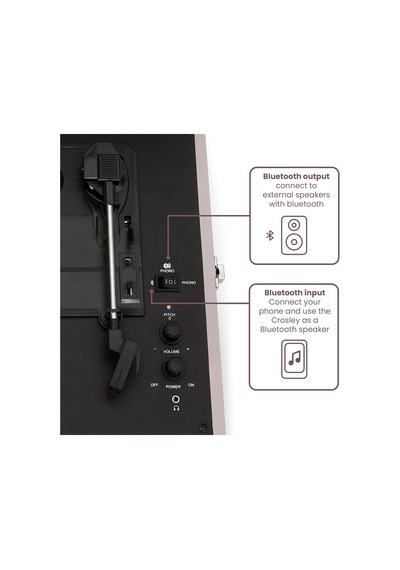 Crosley Voyager Bluetooth Pikap Ametist, Cr8017b-am4