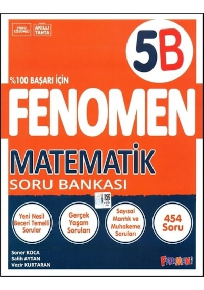Fenomen Yayıncılık Fenomen 5. Sınıf Matematik Soru Bankası B