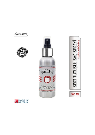 Morgan's Pomade Strong Hold Natural Look Hair Spray - Güçü Tutuşlu Doğal Görünümlü Saç Spreyi 100 ML