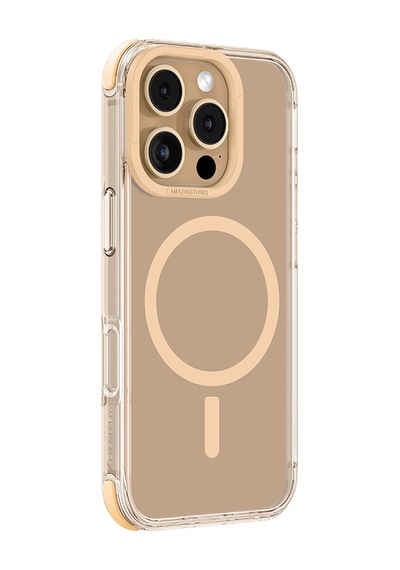 Apple Uyumlu iPhone 16 Pro Kılıf Magsafe Şarj Özellikli Amazingthing Omni Serisi Kapak Rose Gold