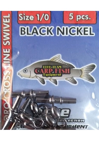 Effe Black Nıckel T-Fırdöndü 5,Li Paket - 1/0 - Numara