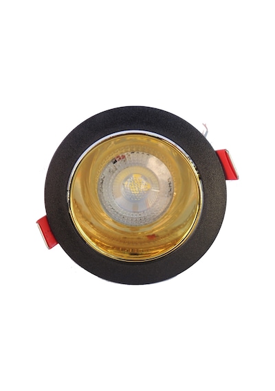 Siyah Altın Sıva Altı Spot Cob Led Armatür GU10 5W Beyaz Gün Işığ