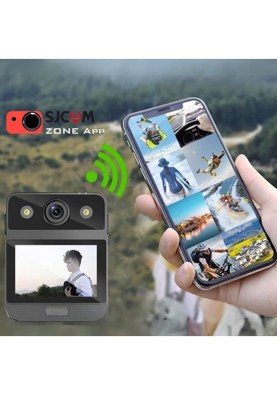 SJCAM A20 Vücut Kamerası Güvenlik Polis Ekipmanı IP65 4K Video 2.33” Dokunmatik Ekran 16MP Siyah