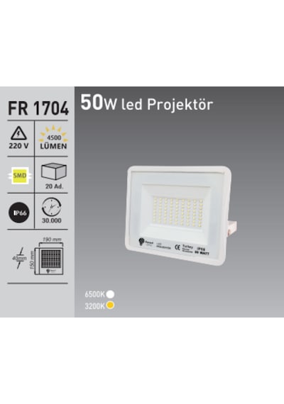 Forest 50w Led Projektör Beyaz Işık