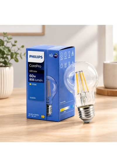 Led Filament Cam Ampul E27 Beyaz - Çok Renkli