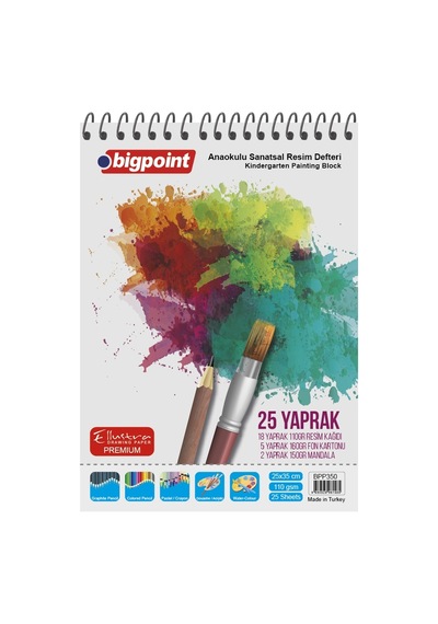 Bigpoint Sanatsal Resim Defteri 120 Gram 25x35cm - 15 Yaprak