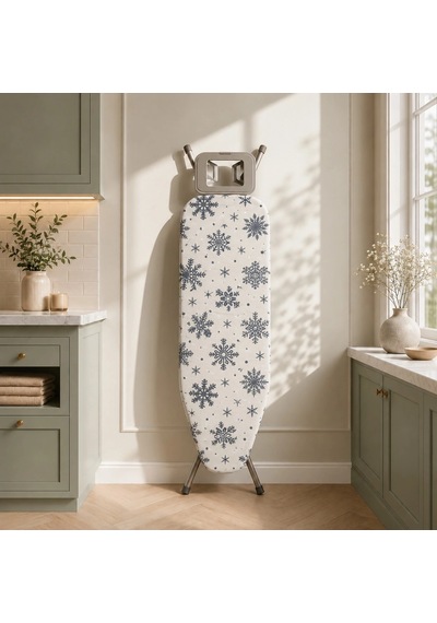 Pionny Keçeli Ütü Masası Kılıfı - 55x140 Cm - Snow Çok Renkli