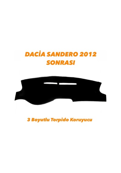 Dacia Sandero 2012 Sonrası 3 Boyutlu Vip Deri Torpido Örtüsü