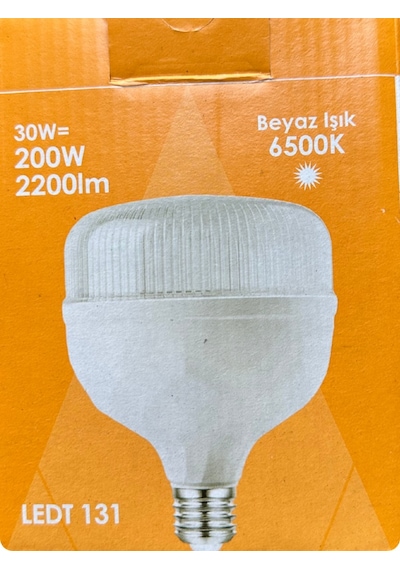 2 Adet Osaka 30w 200w 6500k Beyaz Işık E27 Duylu Kalın Duy Torch Led Ampul Yeni Model