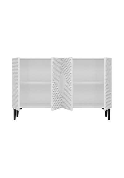 Ka1210bg Ferro Konsol, Ve Tv Sehpası Beyaz-gold 120cm