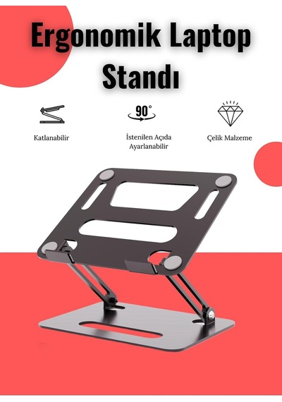Lexroo Basic2 Aluminyum Ergonomik Ayarlanabiliir Macbook Uyumlu Notebook Standı 1