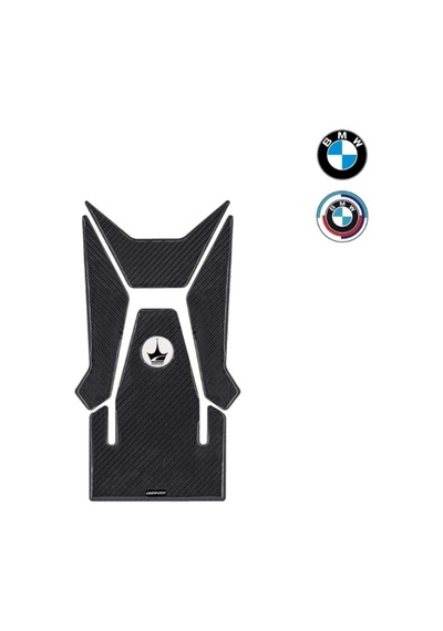 Grippatch - Bmw S1000xr 2023 Uyumlu Kaydırmaz 6d Karbon Tank Pad Seti Gc44-dk Karbon - Siyah
