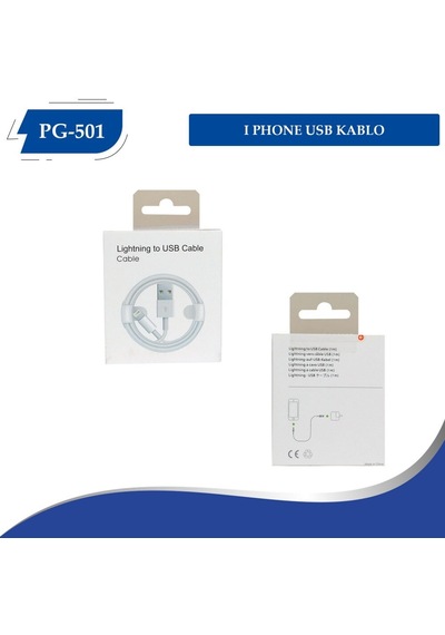 Poly Gold Pg-501 Birebir Apple Uyumlu iPhone Usb Kablo Kutulu