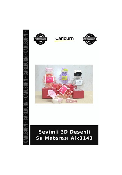 Özel Üretim Okul Suluğu Renkli Matara Sevimli 3d Desenli Su Matarası Bpa İçermez Alk3143 Çok Renkli